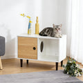 Elevated Wooden Cat House for Pets