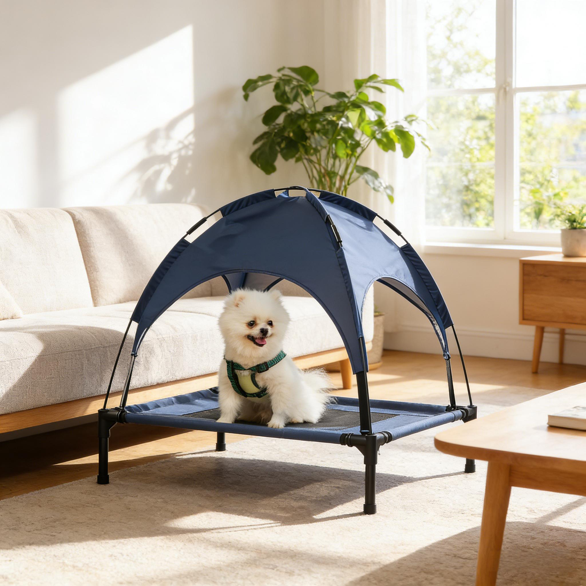 Elevated Portable Dog Cot for Pets