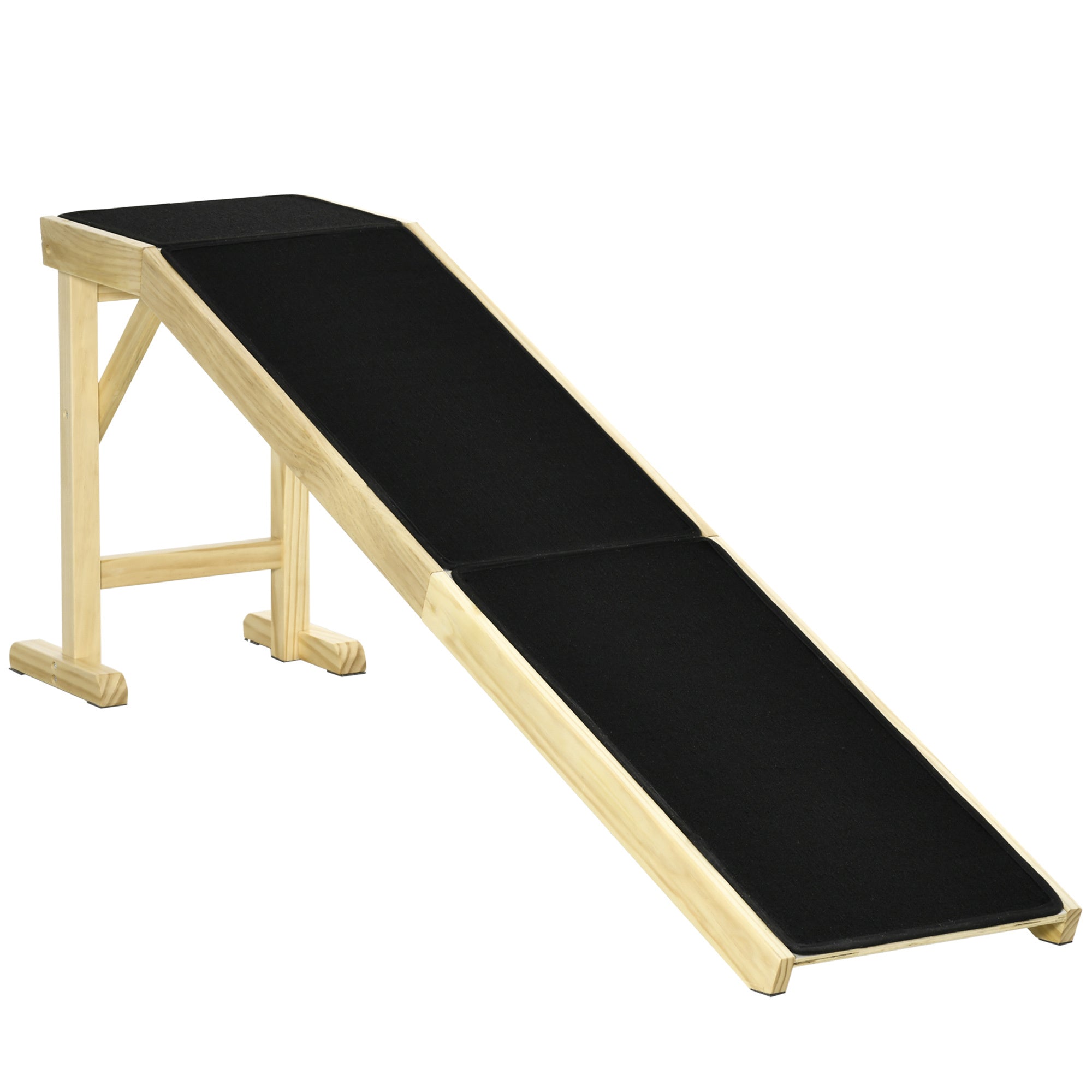 Dog Ramp for Bed with Non-Slip Carpet, 74' x 16' x 25'