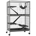50" 5-Tier Small Animal Cage with Hammock and 4 Doors