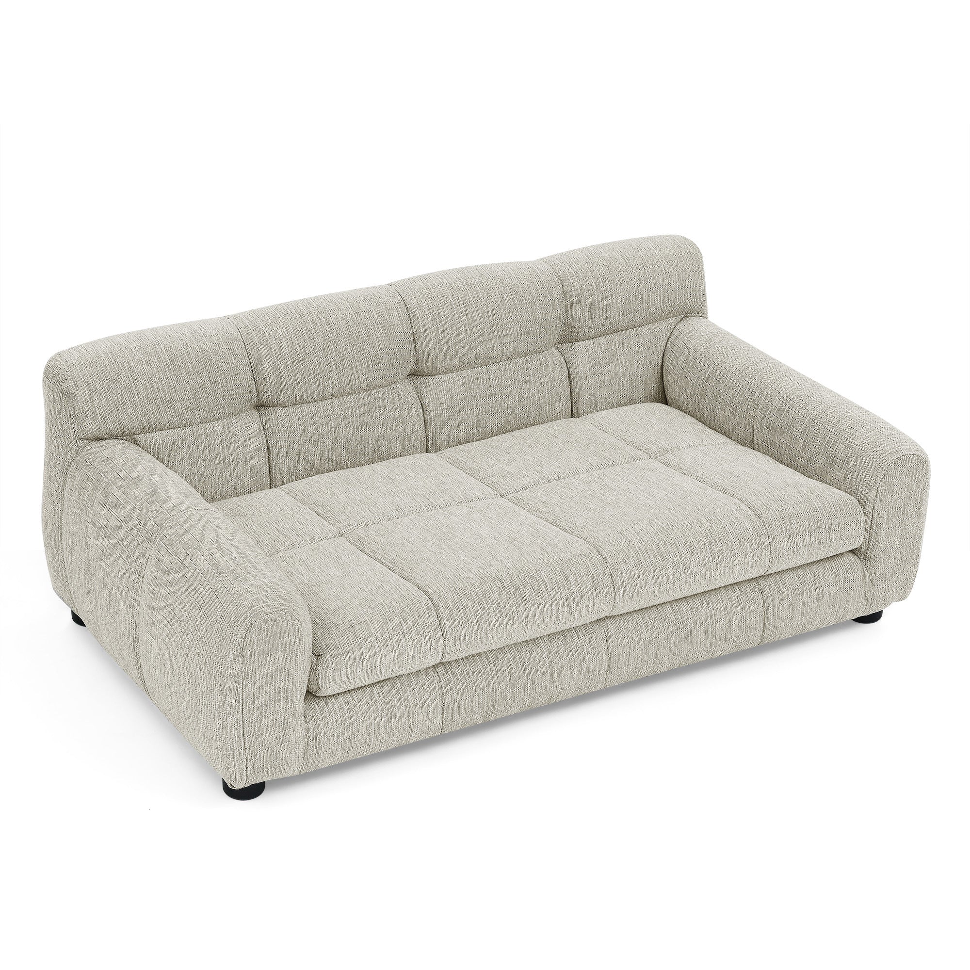 Modern Beige Pet Sofa with Backrest for Medium to Large Dogs