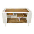 Spacious White Cat House with Glass, Wood, and Iron Frame