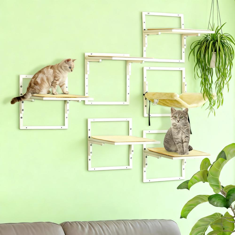 Indoor Cat Shelves for Enhanced Climbing and Play