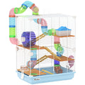 18' 5 Tier Hamster Cage with Tubes, Tunnels, and Accessories