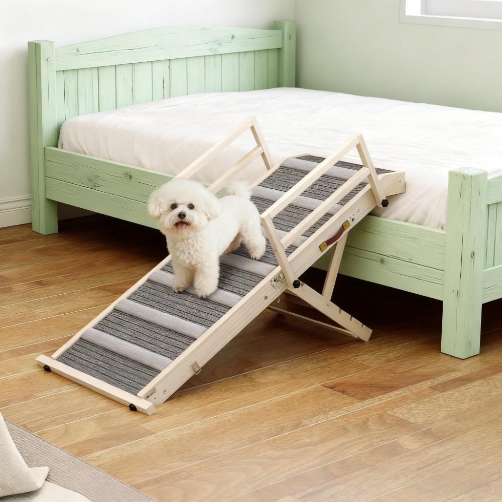 Folding Dog Ramp with Side Rails for Pets