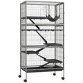 6-Tier Small Animal Cage with Hammock & Heavy-Duty Wire
