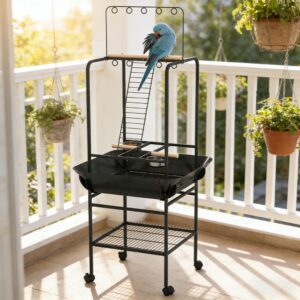 Bird Stand with Wheels for Easy Mobility