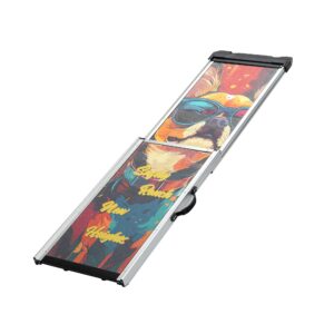 Retractable Aluminum Dog Ramp for Cars and SUVs, Portable