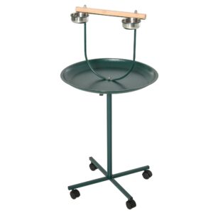 48" Rolling T-Stand Bird Training Activity Playground