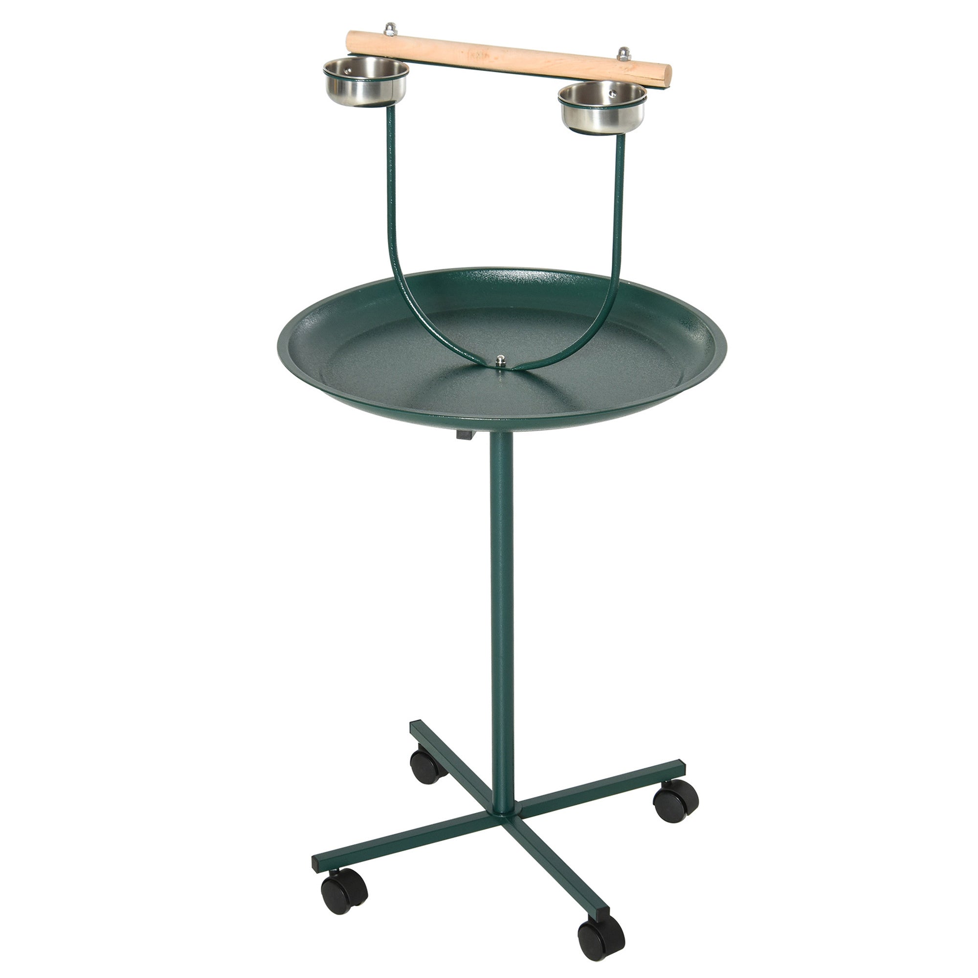 48" Rolling T-Stand Bird Training Activity Playground