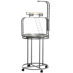 Large Bird Perch Stand with Toy Hook & 3 Ladders